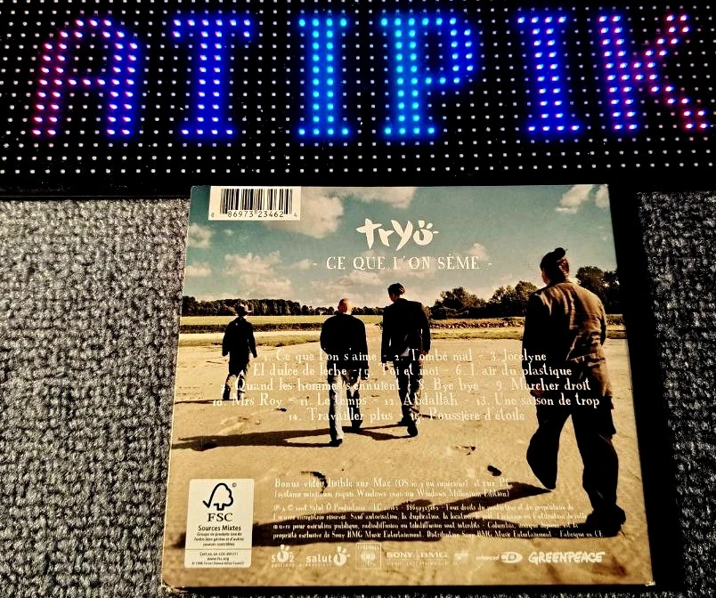 🌿 Tryo - Ce Que L'On Séme - 15 Titres + Bonus Vidéo - Sony BMG 2008 🎹 – photo 2